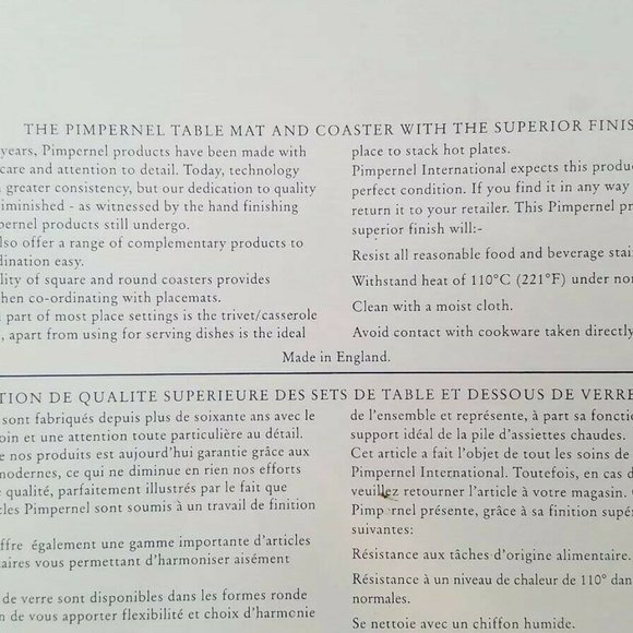 Pimpernel Wine Themed Placemats - Picture 9 of 9